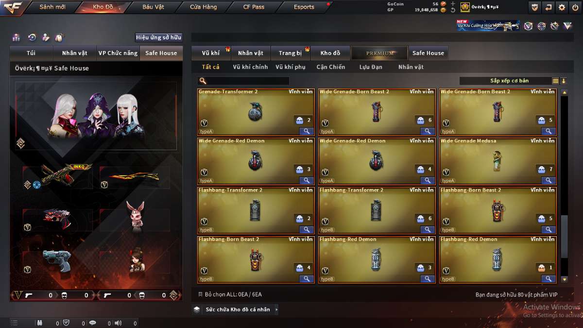 shop acc cf uy tin gia re